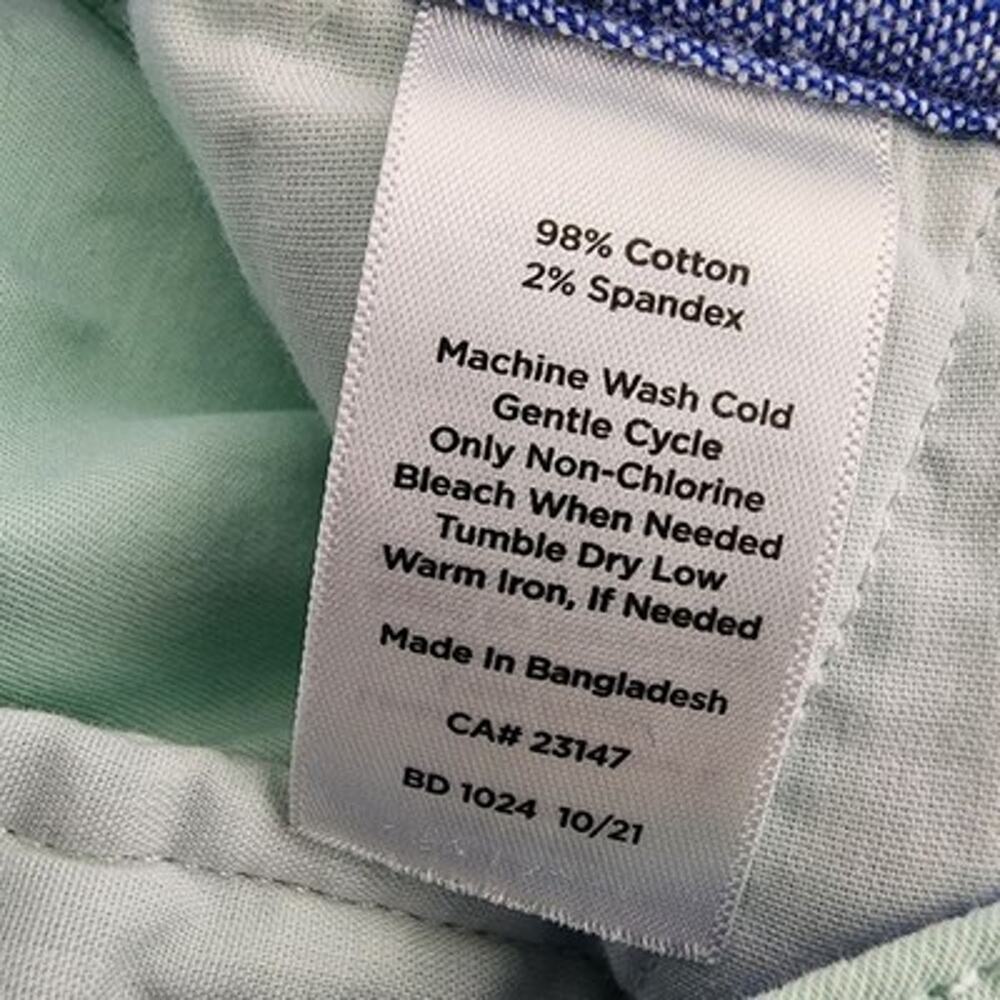 Talbots Womens The Weekend Chino Pants Size 10 Tapered Mint Green Casual Chic - Picture 8 of 8